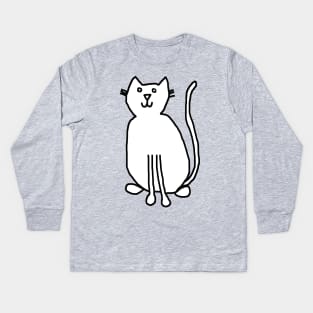 White Cat Kids Long Sleeve T-Shirt